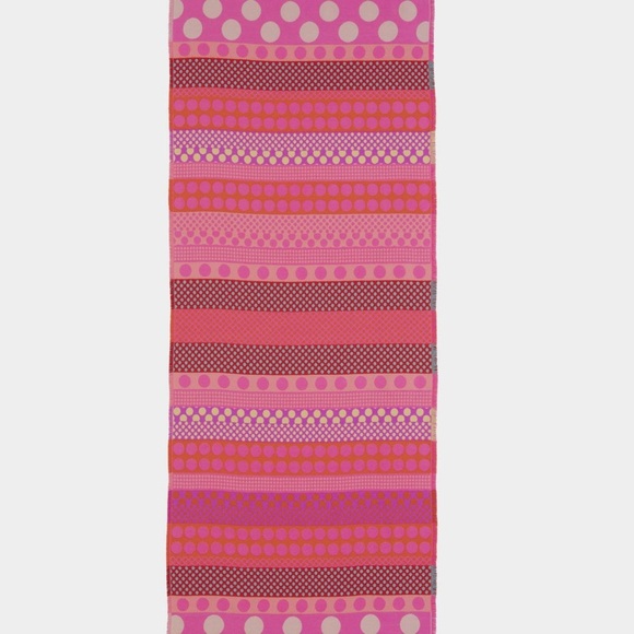 ALEX MAX - Pink Stripes & Polka Dots Scarf Colorful Made in Italy - Picture 2 of 12